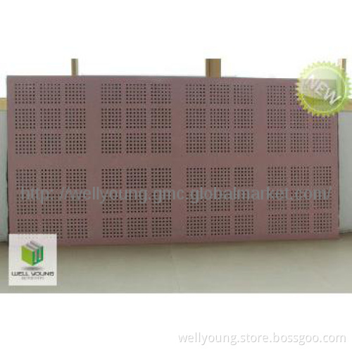 technique perforation gypsum ceiling tiles